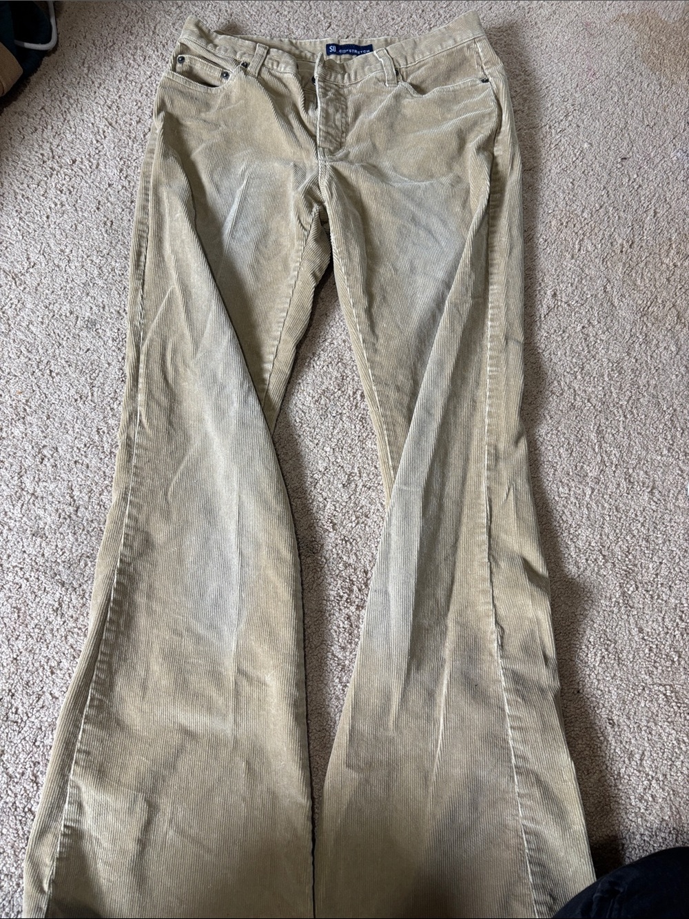 Women’s Corduroy Flare Jeans - Beige